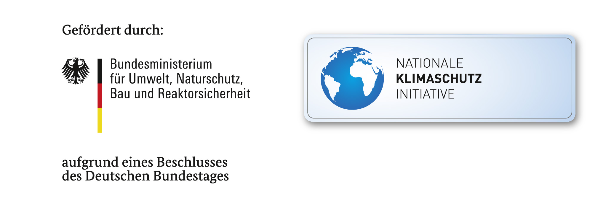 Logo Förderung Kommunale Wäreplanung gefördert durch Bundesministerium für Wirtschaft und Klimaschutz, Nationale Klimaschutz Initiative aufgrund eines Beschlusses des Deutschen Bundestages